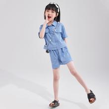 Deesha 笛莎 儿童夏装休闲学院两件套