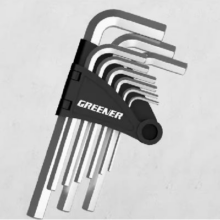 GREENER 绿林 内六角扳手套装 9件套