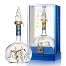 西凤酒 华山论剑柔雅蓝标 52度 500ml 单瓶装 凤香型白酒