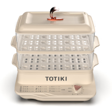 plus:拓几（TOTIKI）电蒸锅 多功能锅电蒸箱  机械款奶油黄16.5L