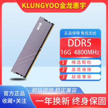 KLUNGYOO金龙惠宇 台式机电脑内存条马甲全新 DDR5- 4800-16GB