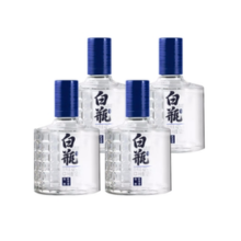 泸州老窖 泸州白瓶酒 42度 125mL 4瓶