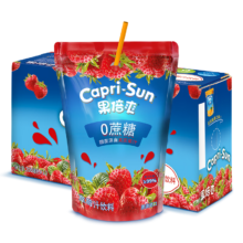 PLUS会员，需首购:果倍爽（Capri-Sun）迪拜原装进口 果倍爽 草莓汁200ml*10袋*2件