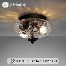 设计师的灯 卧室灯美式复古过道餐厅灯创意个性客厅水晶玻璃吸顶灯
