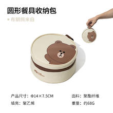 88VIP会员：牧高笛 Line Friends联名布朗熊雪拉碗勺筷餐具套装户外露营钛碗