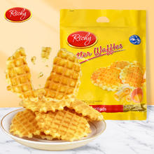 Richy 越南进口 黄油脆华夫饼干华夫脆270g(约18个) 独立小包早餐零食