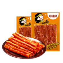 PLUS会员：邬辣妈 蒜蓉味豆筋 70g*4袋 280g
