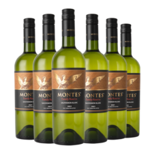 MONTES蒙特斯家族珍藏长相思红酒干白葡萄酒750ml*6龙虾三文鱼海鲜餐配