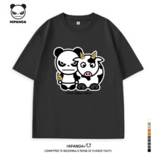 HIPANDA 你好熊猫 260g重磅纯棉T恤 多色可选