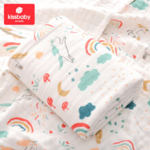 plus会员：Kissbaby Miracle A类纯棉婴幼儿浴巾四层纱布 多款可选*2件