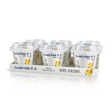 卡士 CLASSY.KISS 黄桃果粒鲜酪乳 100g*6杯 低温酸奶风味发酵乳