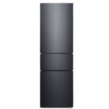 TCL 210升V7三门三温区一体双变频冰箱 风冷无霜 小户型冰箱 AAT负离子 37分贝低音节能省电 R210V7-C 三门养鲜冰箱