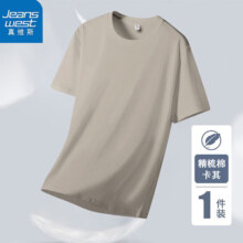 PLUS会员：真维斯（Jeanswest） 新款棉质亲肤T恤 任选*4件