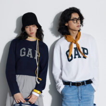 Gap LOGO 纯棉长袖T恤 892184