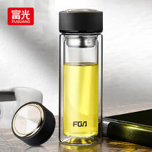 富光 双层泡茶杯 400ML黑