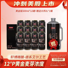 轩博 德系扎啤 500mL 12罐 送2L大师一桶