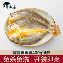 黄小渔 醇香黄鱼鲞400g*4条（净重1.6kg）大黄花鱼 生鲜水产鱼类源头直发