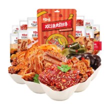 百草味麻辣猪肉脯零食大礼包456g