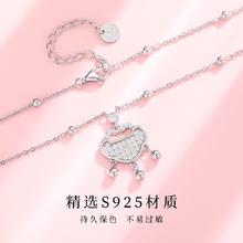 Vana 如意平安锁项链女纯银气质高级感锁骨链七夕情人节生日礼物