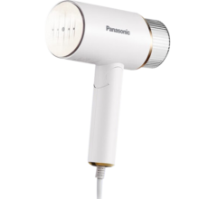 松下（Panasonic）手持挂烫机 家用蒸汽电熨斗 大功率熨烫机 熨烫衣服神器 小型便携 快速除皱 出差旅行必备GHF025 铅白色【升级可折叠+大蒸汽快速除皱】GHF025