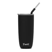 S'well 保温杯 双层隔热 不锈钢材质 家用 24.0液体盎司(约710.6 ml) 黑色
