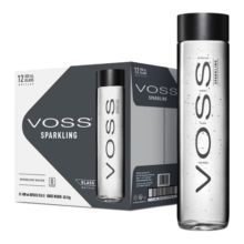 芙丝（VOSS）挪威原装进口 苏打水气泡水(含气) 800ml*12瓶(玻璃瓶) 沁爽特调