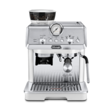 德龙（Delonghi）咖啡机 半自动咖啡机 意式家用 泵压萃取 一体式感应研磨 手动奶泡 EC9155