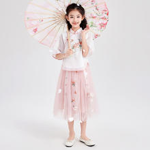 京东PLUS：Deesha 笛莎 苏博联名 女童新中式牡丹花刺绣套装