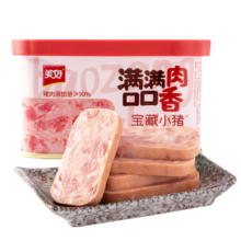 美好 宝藏小猪午餐肉猪肉罐头198g 猪肉火锅配菜 煎烤烫煮食材午餐肉