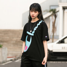 Champion 冠军 T1919G 男女同款过肩大LOGO纯棉短袖T恤 3色