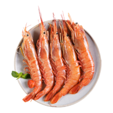 pkus：禧美海产 冷冻阿根廷红虾2kg/盒 L2规格 46-54只(大号)烧烤 海鲜水产