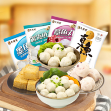 老德头 墨鱼丸/章鱼丸/深海鱼丸/鱼豆腐混合装 680g