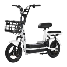 安顺骑新国标电动车小型电自行车48V电瓶车幻影池代步车 白色【新国标可上牌可提取电池】 48V12A普通铅酸电池续航约80里