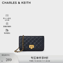 CHARLES & KEITH 女士菱格链条斜挎包CK2-70160082-2