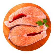 27日0点，限量3000件：禧美海产 冷冻三文鱼排400g（银鲑鱼排）原切段 2-3块装