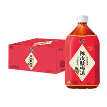 康师傅 陈皮酸梅汤 1L*12瓶 清爽解腻 果汁饮料 整箱装