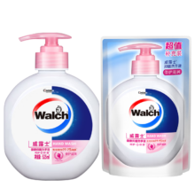 需首单、plus会员：Walch 威露士 健康抑菌洗手液 倍护滋润 525ml+补充装250ml