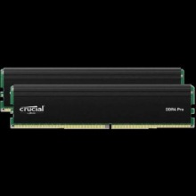 Crucial英睿达 美光 32GB（16GB×2）套装 DDR4 3200频率 台式机内存条 Pro系列电竞条 美光（原镁光）颗粒