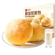 PLUS会员，京东百亿补贴：良品铺子 乳清蛋白面包棒 醇豆浆面包 500g