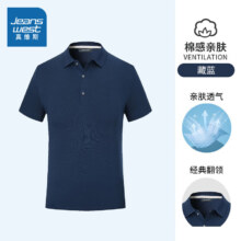 PLUS会员：JEANSWEST 真维斯 男士凉感透气速干POLO衫短袖*2件