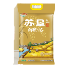 京东百亿补贴，plus会员:苏垦 南粳46 大米5kg