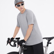 PLUS会员：京东京造 男式 户外短袖 灰色 L