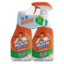 威猛先生（Mr Muscle）浴室清洁剂 500g+500g 气味清新 瓷砖清洁剂 除霉除菌 超市同款