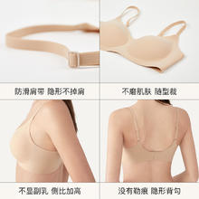 百亿补贴：Ubras 光面隐形背勾文胸固定杯无痕内衣女无钢圈美背
