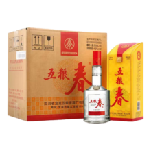 plus会员、京东百亿补贴:五粮液（WULIANGYE）五粮春 第一代 经典浓香型白酒 45度 500mL*6瓶 整箱装
