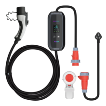 普诺得新能源汽车随车充电器 380V11KW 特斯拉家用固定便携式三相充电桩