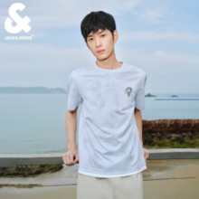JACK&JONES 杰克琼斯 夏季宽松短袖T恤合集（门店款）  氙气蓝