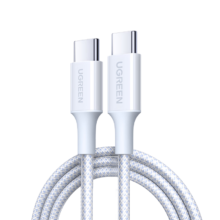 26日10点、限量2000件、需首购：UGREEN 绿联 双Type-C编织数据线 60W 1m