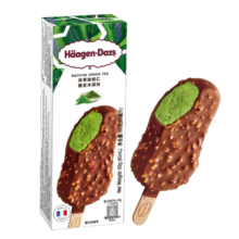 哈根达斯（Haagen-Dazs）【杨幂同款】抹茶扁桃仁口味 脆皮条69g支雪糕