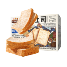PLUS会员、概率券：三只松鼠 100%全麦吐司 1000g/箱